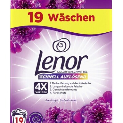 LENOR  AMETHYST & FLORAL POWDER DETERGENT 1.14 KG - 19 WL