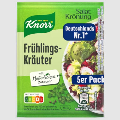 KNORR SALATKROENUNG FRUEHLINGS  KRAEUTER / SPRING HERBS  5 PACK